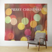 Kleurrijke Lichtjes Kerst Foto Booth Achtergrond Wandkleed (In Situ (horizontaal))