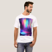 "Kleurrijke lichtspectrumreflecties" T-shirt (Voorkant volledig)