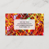Kleurrijke Lichtsporen Visitekaartje (Achterkant)