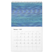 Kleurrijke lichtstralen, abstract & psychedelische kalender (Feb 2027)