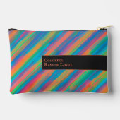 Kleurrijke lichtstralen die in duisternis vallen etui (Achterkant)