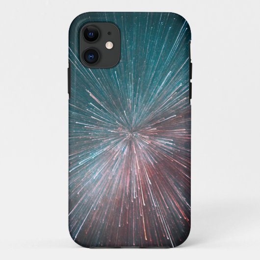 Kleurrijke lichtstrepen iphone hoesjes (Achterkant)