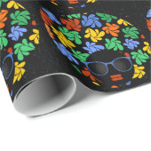 Kleurrijke Liefde Afro Cadeaupapier (Rol Hoek)