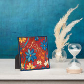 Kleurrijke Liefde Inspirerend Bloemen  Custom Fotoplaat (Insitu)