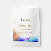 Kleurrijke liefde is zoete bruiloft bedankzakje (Voorkant)