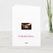 Kleurrijke Liefde Kaart (Achterkant)