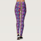 Kleurrijke Liefde leggings (Achterkant)