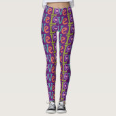 Kleurrijke Liefde leggings (Voorkant)