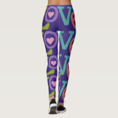 Kleurrijke Liefde leggings (Achterkant)