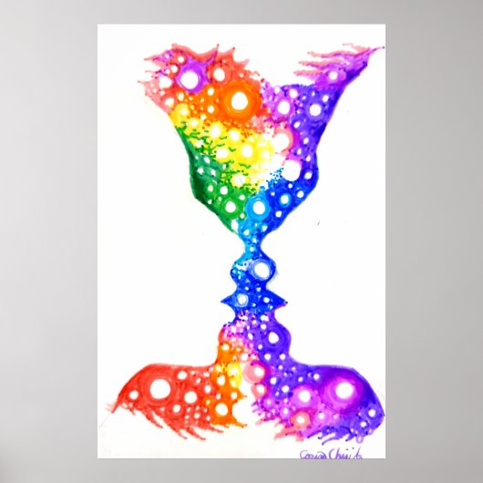 Kleurrijke liefde poster (Voorkant)