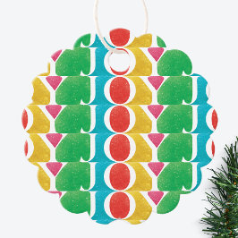 kleurrijke LIEFDE VREUGDE foto lijst Bedankjes Labels