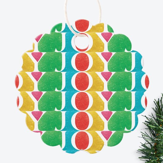 kleurrijke LIEFDE VREUGDE foto lijst Bedankjes Labels