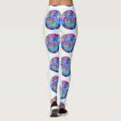 kleurrijke liefdeskringen leggings (Achterkant)
