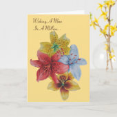 kleurrijke lierbloemen met origineel versum voor m kaart (Gele Bloem)