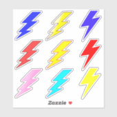 Kleurrijke Lightning Bolt Pack Stickers (Vel)