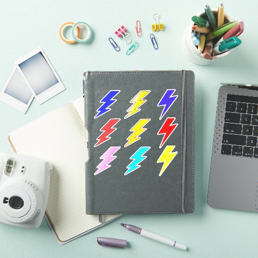 Kleurrijke Lightning Bolt Pack Stickers (iPad Cover)