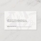 Kleurrijke lijnen en golven Abstract Afsprakenkaartje (Achterkant)