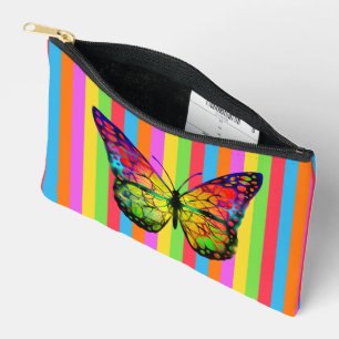 Kleurrijke Lijnen Regenboog Vlinder Etui