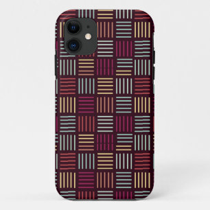 Kleurrijke lijnen vierkant Case-Mate iPhone case
