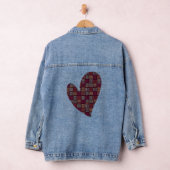 Kleurrijke lijnen vierkant denim jacket (Hangar)