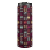 Kleurrijke lijnen vierkant thermosbeker (Achterkant)