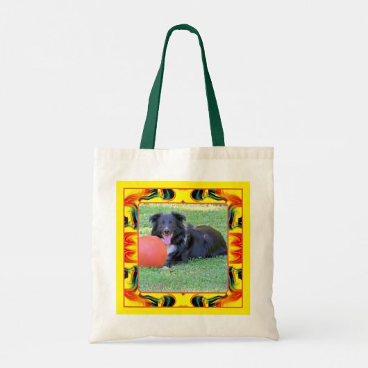 Kleurrijke Lijst Creëer Uw Eigen Huisdier Foto Tote Bag (Achterkant)