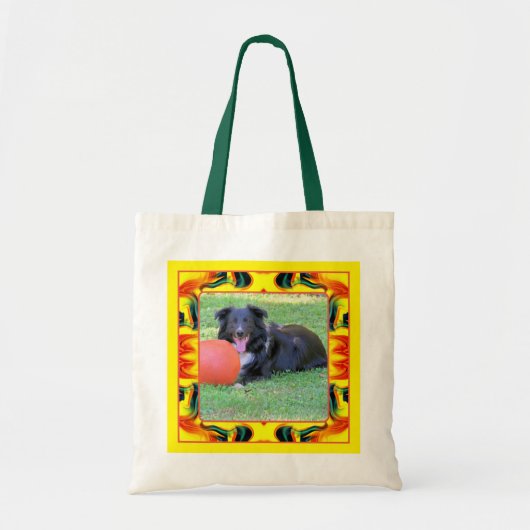 Kleurrijke Lijst Creëer Uw Eigen Huisdier Foto Tote Bag (Voorkant)