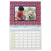 Kleurrijke Lijsten Familie Foto 1 per pagina Kalender (Feb 2026)