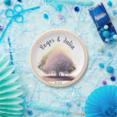 Kleurrijke Limoen in Foggy Weather aanpasbaar Papieren Bordje (Feest)