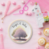 Kleurrijke Limoen in Foggy Weather aanpasbaar Papieren Bordje (Feest)