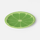 Kleurrijke limoen Kids verjaardagsfeestje Modern G Papieren Bordje (Gekanteld)