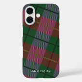Kleurrijke Linnen Plaid Patroon met Aangepaste Naa Case-Mate iPhone Case (Achterkant)