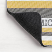 Kleurrijke linnen strepen muismat (Hoek)