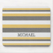 Kleurrijke linnen strepen muismat (Voorkant)