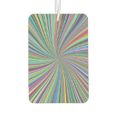 Kleurrijke lint wervelingen monogrammed spiraal ku luchtverfrisser (Achterkant)