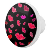 Kleurrijke lippen keramische knop (Rechts)