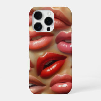 Kleurrijke Lippen Patroon iPhone Hoesje iPhone 16 Pro Hoesje