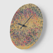 Kleurrijke lippen retro #2 grote klok (Hoek)