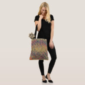 Kleurrijke lippen retro #2 tote bag (Op model)