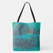 Kleurrijke lippen Retro Tote Bag (Achterkant)