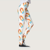 Kleurrijke Lips Modern White #5 Leggings (Rechts)