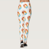 Kleurrijke Lips Modern White #5 Leggings (Achterkant)
