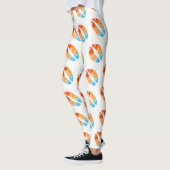 Kleurrijke Lips Modern White #5 Leggings (Links)