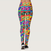Kleurrijke Lips Whimsical All-Over-Print Leggings (Achterkant)