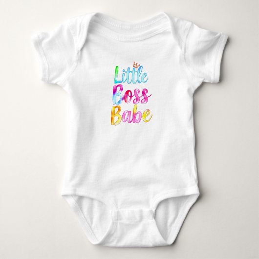 Kleurrijke "Little Boss Babe" Romper (Voorkant)