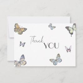 Kleurrijke Little Butterfly Baby shower Bedankkaart