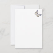 Kleurrijke Little Butterfly Baby shower Bedankkaart (Achterkant)