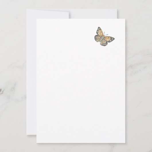 Kleurrijke Little Butterfly Baby shower Kaart (Achterkant)