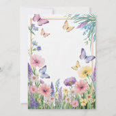 Kleurrijke Little Butterfly draait er een Kaart (Achterkant)