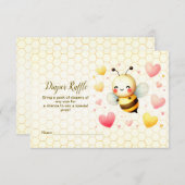 Kleurrijke Little Honey Bee Baby shower Schattige Informatiekaartje (Voorkant / Achterkant)